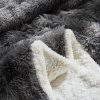 Gray long-haired faux fur duvet cover set