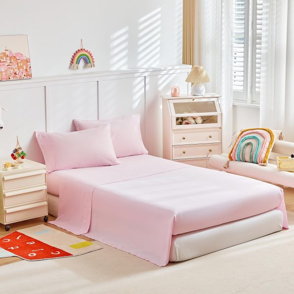 Pink Unicorn Rainbow and Floral Print Set