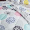 Colorful abstract circle print bedding set
