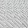 Grey ruffled quilted duvet set