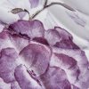 Purple rose floral print bedding set