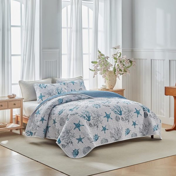 Double Coastal Ocean Style Duvet Cover Set