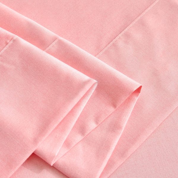 Pink rose bouquet print bedding set