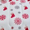 Snowflake Red Truck and Printed Christmas Quilt Set