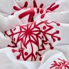 Snowflake Red Truck and Printed Christmas Quilt Set