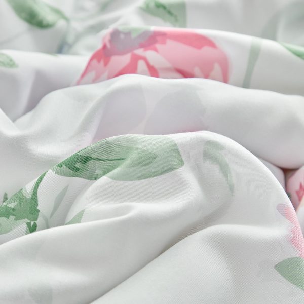 Romantic Countryside Pink Rose Floral Print Set