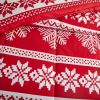 Red Nordic Snowflake Holiday Comfort Duvet Cover Set