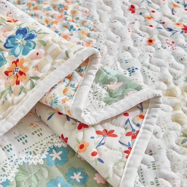 Patchwork floral duvet cover set