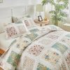 Patchwork floral duvet cover set
